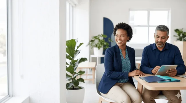HR outsourcing South Africa: a relaxed SME owner focusing on their business while a partner handles HR
